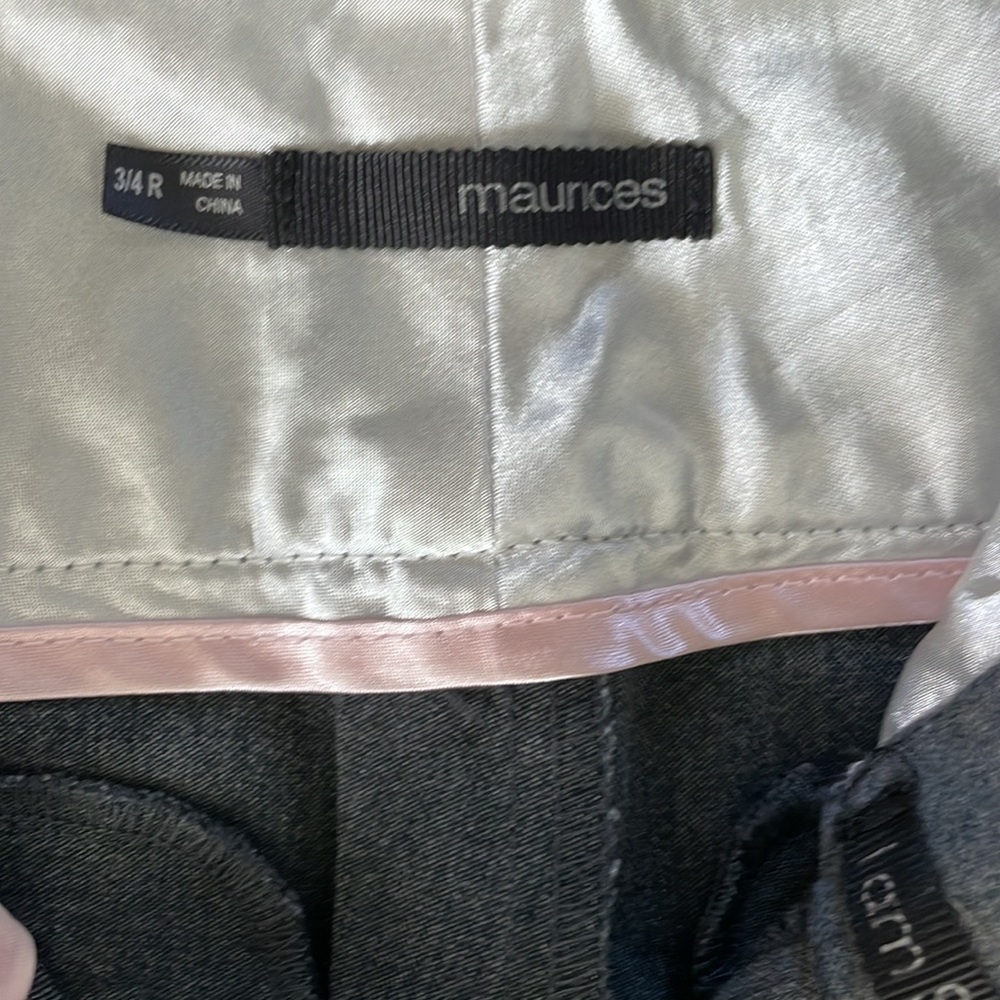 Maurices 3/4 dress pants grey - Picture 4 of 7
